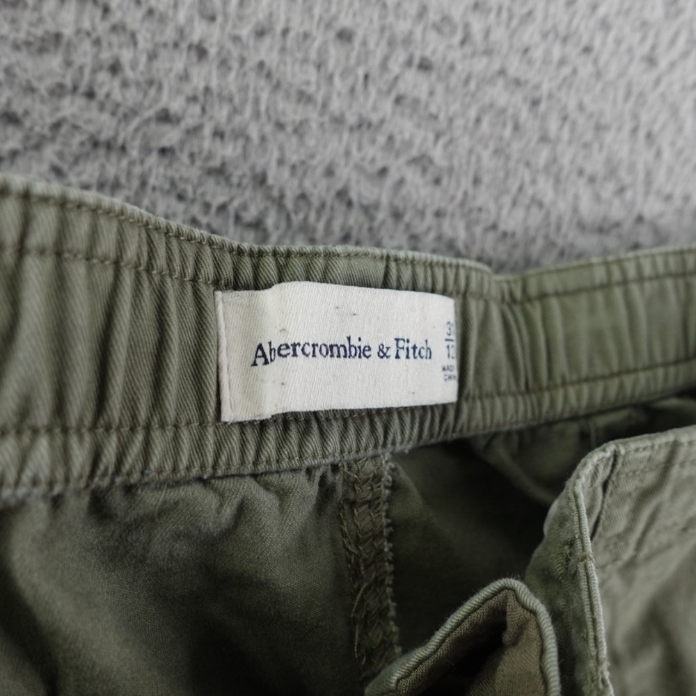 Abercrombie & Fitch Cargo Pants Women Size 12/31 Military Green Casual Bohemian - Picture 8 of 12